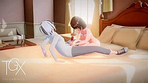 Futanari hentai girl nails anal in sexy outfit