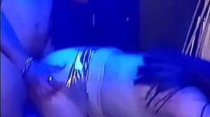 partying horny, hunk fucks me in men's bathroom, almost caught