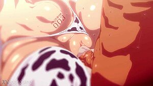 Cow Shenhe Rides Cowgirl In Hentai Anime Cosplay Creampie