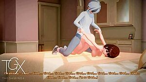 Futanari hentai girl nails anal in sexy outfit