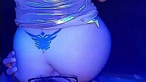 partying horny, hunk fucks me in men's bathroom, almost caught