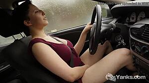 Jenny Mace Masturbates to Orgasm While Driving Outdoors