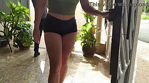 Brazilian Wife Seduces Delivery Guy with Oral Sex to Skip Gas Payment