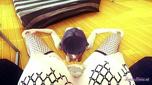 Himawari and Hinata squirt during intense cunnilingus in Boruto hentai!