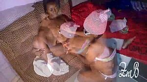 Horny Girls Dive Into Lesbian Pussy Fingering First Time