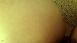 Black Top Cums On White Bottom Ass