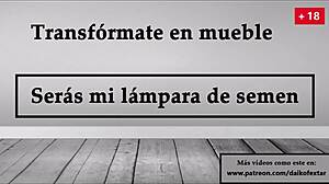 Transform into Furniture, Be My Cum Lamp in Spanish JOI Game
