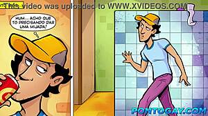 Johnny, the coveted gay rent boy from BR69, cruises the sex highway for bareback encounters in amateur cartoon style.