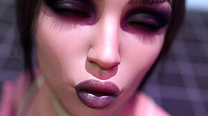 Busty Gym Girl in 3D Cartoon Teases with Huge Ass