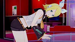 kagamine rin and meiko intense sex - project sekai vocaloid hentai