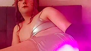 big butt sissy crossdresser teases in sexy white underpants.