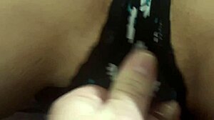 Amateur model teases in black panties, fetish panty dreams with teasing actions