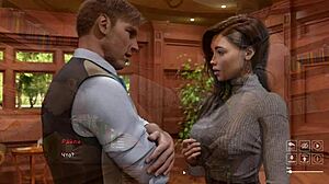 Slut with Big Nipples Watched in Hentai Gameplay