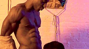 black hunk claims white ass in interracial passion