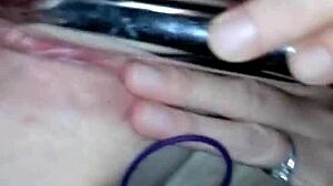 redhead ginger uses dildo for intense self masturbation until hard cum orgasm