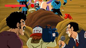 Yo, Mr. Satan, see Miss Piiza Pizza get gangbanged at Cell Games?