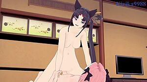 Ushiwakamaru and Scathach team up with Astolfo for intense sex in Fate Grand Order hentai