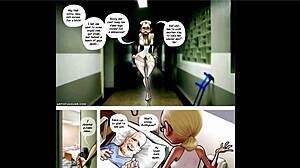 night nurse adventures in cartoon comics with anime style
