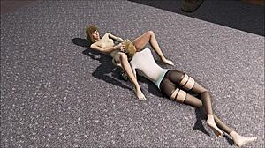 Katsu and Emogene explore lesbian hentai adventures in Fallout 4 anime world