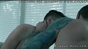 Deep throat mail carrier gets anal fucked by famous podcaster with monster cock