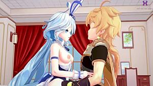 Genshin Impact: Riding In Cowgirl Cum In Mouth