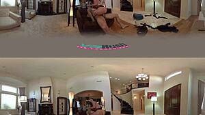 Nikki's giving you a raise in voyeur vr.