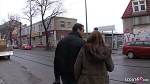 Teen with mega ass fucked for cash in Berlin streets