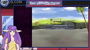 avatar the last airbender four elements trainer part 35 in hentai cartoon anime game