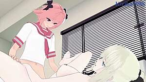 Morgan Le Fay, Minamoto, and Astolfo in wild Fate Grand Order hentai. Intense action awaits!