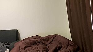 in london, a perverted mature woman slowly rides in bed for creampie fuck