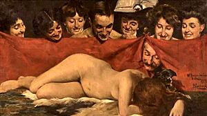 vintage hentai art with subtle erotic touches.