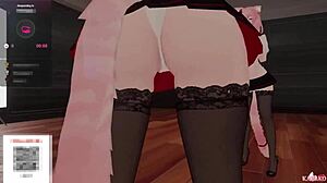 vtuber kanakovt gets teased by chat till she squirts in catgirl hentai 😈