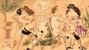 复古色情画作引发好奇，动漫风超带感！