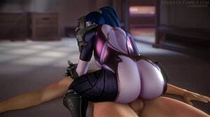 Watch Widowmaker get pounded in this hot 3D compilation?