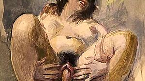 Vintage Erotic Illustration Unveils Retro Anime Charm