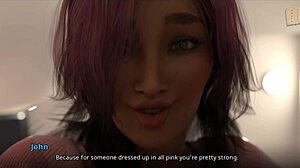 three girls try to knock john off his feet 😏