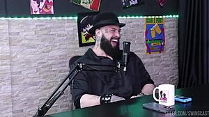 gabe spec fucks gabi tamiris and tifany rocha in sheer red lingerie on the swing