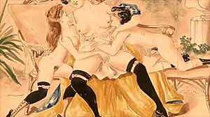 复古色情画作引发好奇，动漫风超带感！