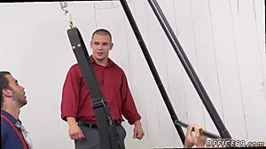 Gay redhead twink engages in passionate sex that people call a wild romp swing.