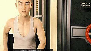 Asian girl with small tits rides my cock hard