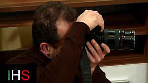 wonderful blonde girl with blue eyes fucks and licks pussy