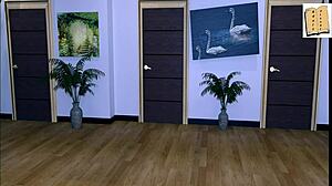 Being a Dik Chick Route 29: Brunette Amateur with Big Tits Navigates Isabella's House After Night Out