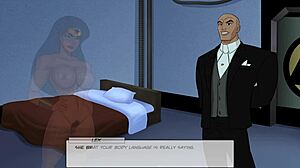 check out wonder woman taking lex luthor's huge cock in something unlimited parody