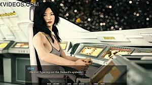 Asian girl with small tits rides my cock hard