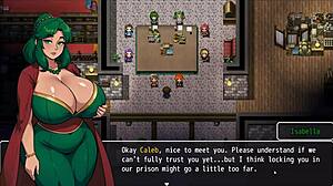 Oh wow, in lost lagoon harem ep 2, cute girl with huge tits slips in bathtub and shows her wet pussy 😍