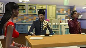 Indian Step Mom Seduces Two Sons for First Wild Encounter