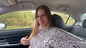 Wow, Young Hitchhiker Girl Pays Fare With Tight Anal Hole!