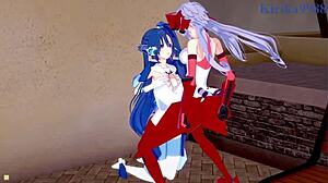 tsubasa and maria have intense futanari sex