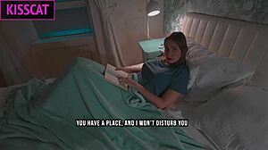 继母分享床铺，意外的激烈动作