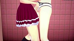 Koneko and Xenovia dive into hot lesbian action in this HS DxD NTR madness.